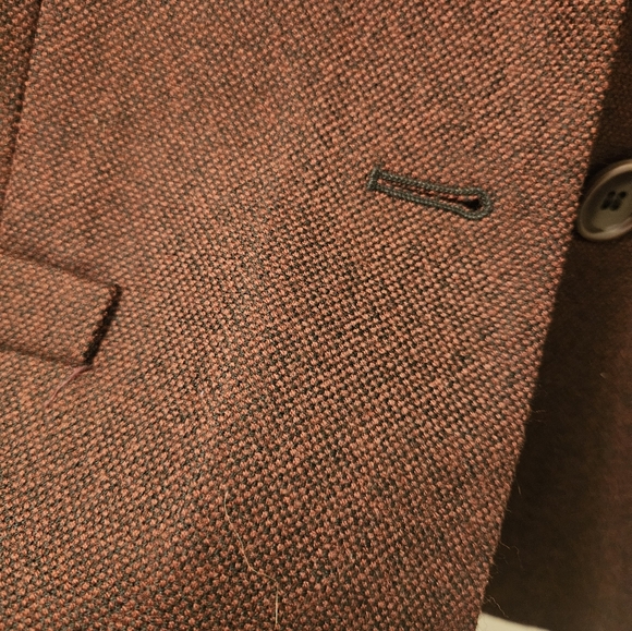 Ann Taylor wool suit, red/black, sz 8 - Picture 6 of 7